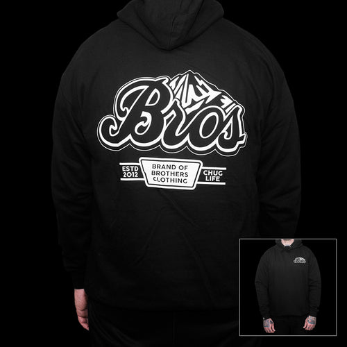 Bros (black hoodie)